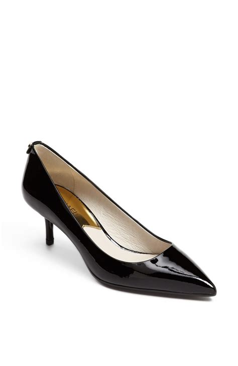 michael kors black pump|Michael Kors black kitten heels.